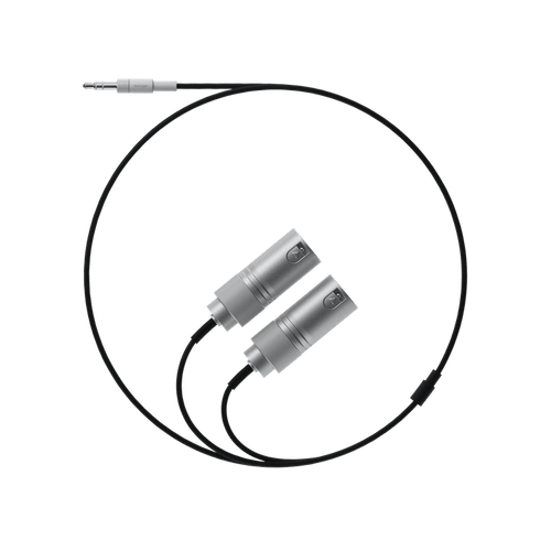 textile cable 3.5 mm to 2x xlr (plug)