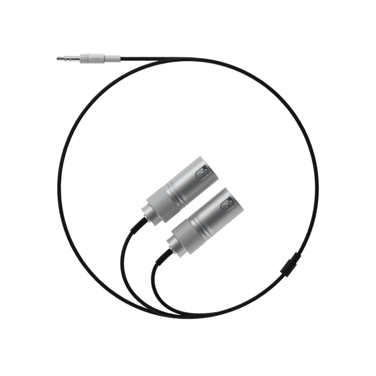 textile cable 3.5 mm to 2x xlr (plug)