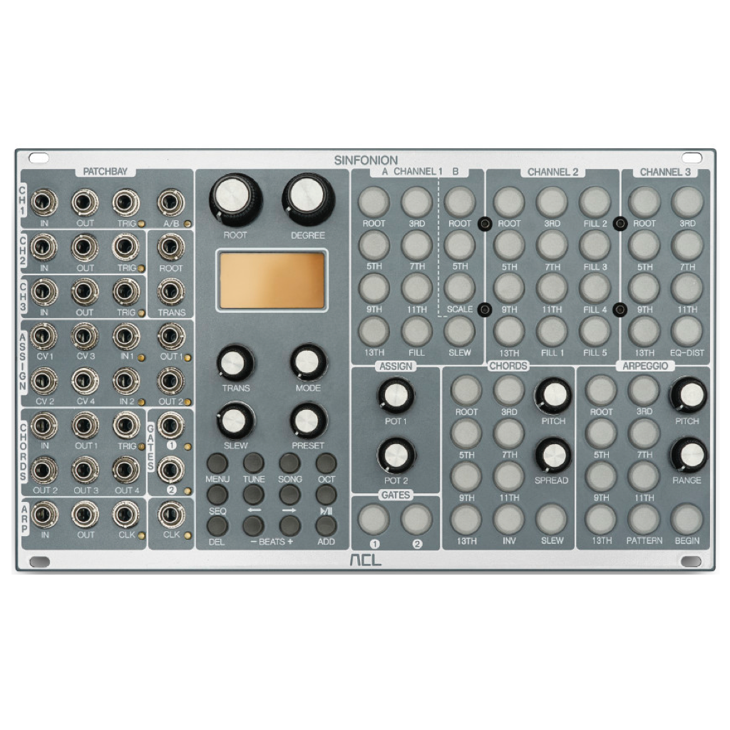 Sinfonion quantizer, arpeggiator, chord generator and sequencer