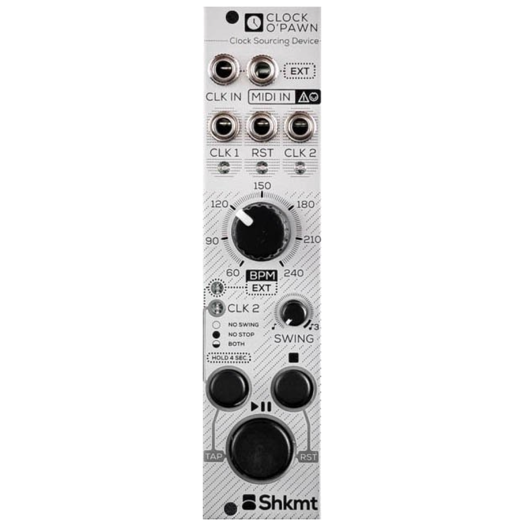Clock O' Pawn Clock / Transport with MIDI Clock Input and Variable Swing Control