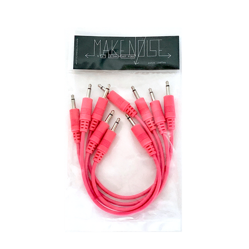 Make Noise 5 Pack Hot Pink Patch Cables 6in.