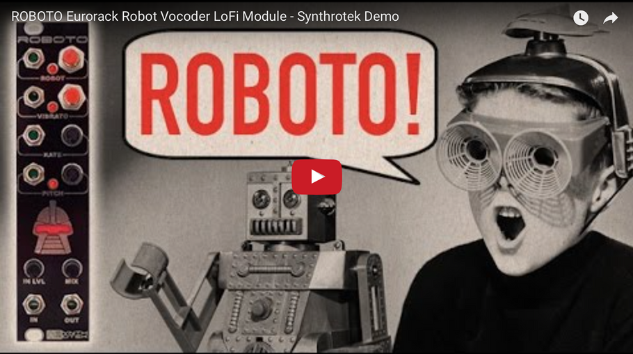 ROBOTO Eurorack Robot Vocoder LoFi Module - Synthrotek Demo