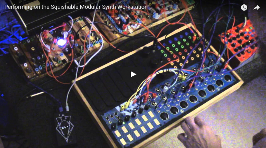 Performing on the Squishable Modular Synth Workstation