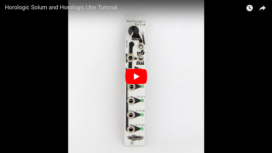 Horologic Solum and Horologic Uter Tutorial