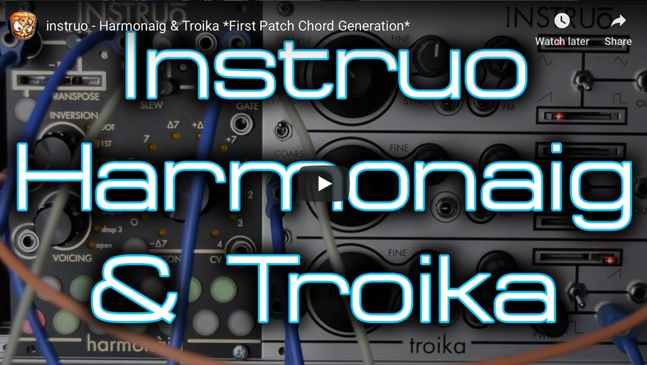 instruo - Harmonaig & Troika *First Patch Chord Generation*