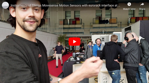 Instruments of Things Movesense Motion Sensors with eurorack interface at Superbooth 2019