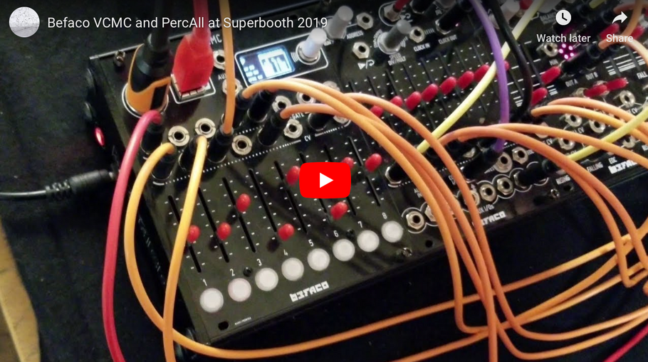Befaco VCMC and PercAll at Superbooth 2019
