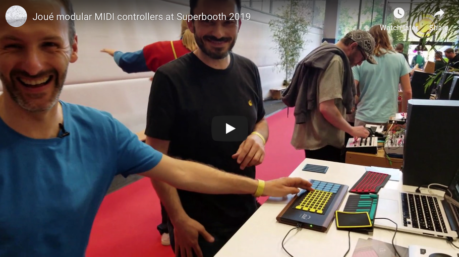 Joué modular MIDI controllers at Superbooth 2019