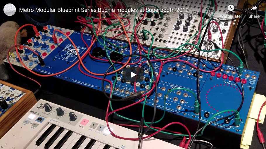 Metro Modular Blueprint Series Buchla modules at Superbooth 2019
