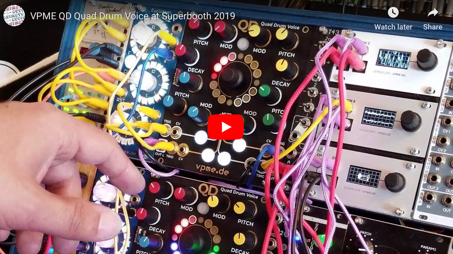 VPME QD Quad Drum Voice at Superbooth 2019