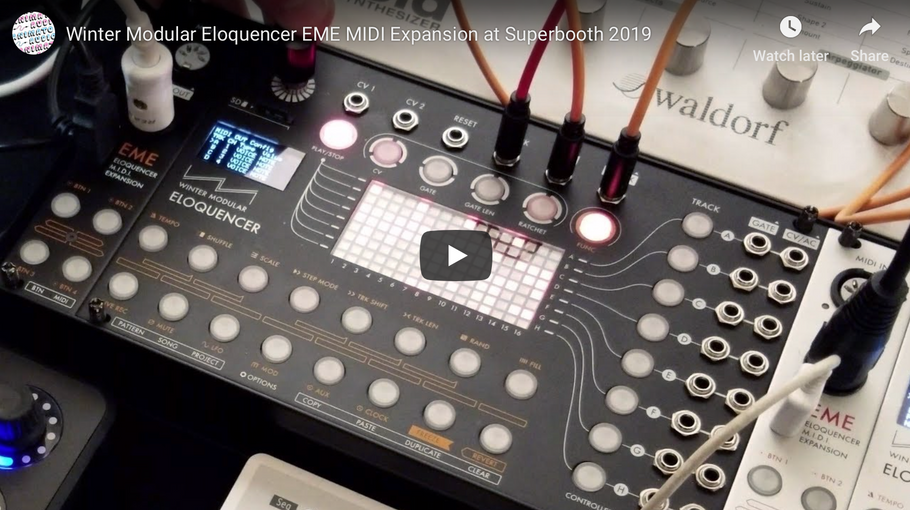 Winter Modular Eloquencer EME MIDI Expansion at Superbooth 2019