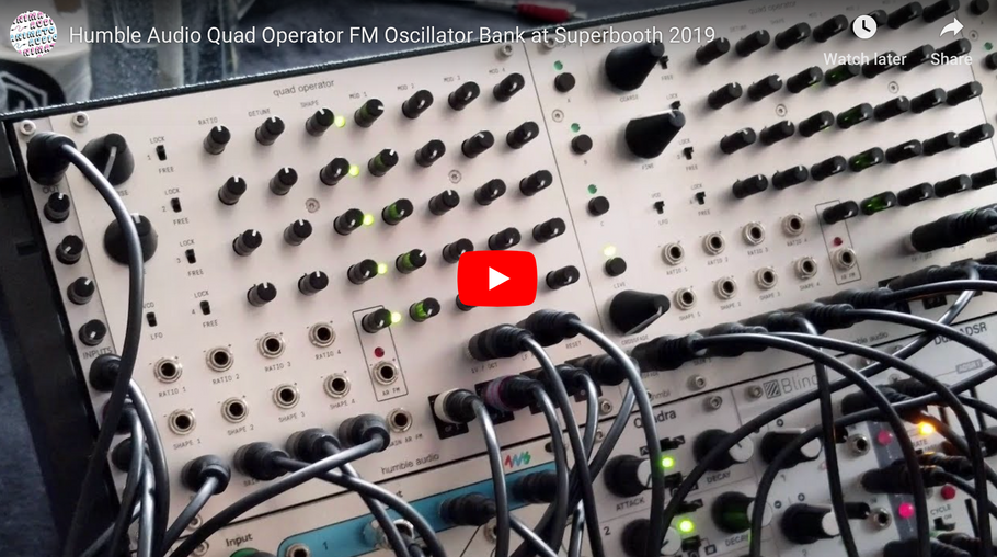 Humble Audio Quad Operator FM Oscillator Bank at Superbooth 2019