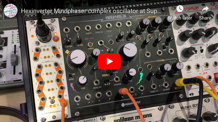 Hexinverter Mindphaser complex oscillator at Superbooth 2019