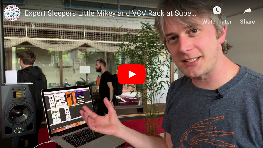 Expert Sleepers Little Mikey and VCV Rack at Superbooth 2019