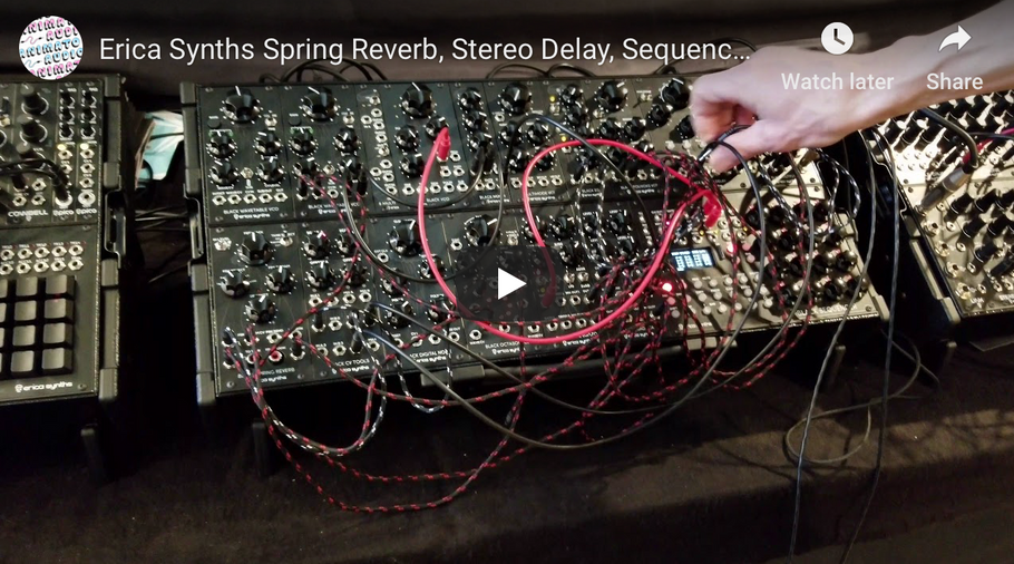 Erica Synths Spring Reverb, Stereo Delay, Sequencer at Superbooth 2019