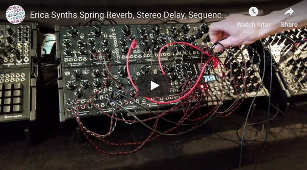 Erica Synths Spring Reverb, Stereo Delay, Sequencer at Superbooth 2019