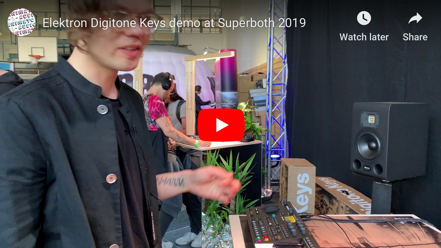 Elektron Digitone Keys demo at Superboth 2019