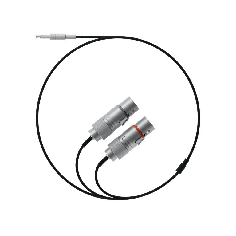 textile cable 3.5 mm to 2x xlr (socket)