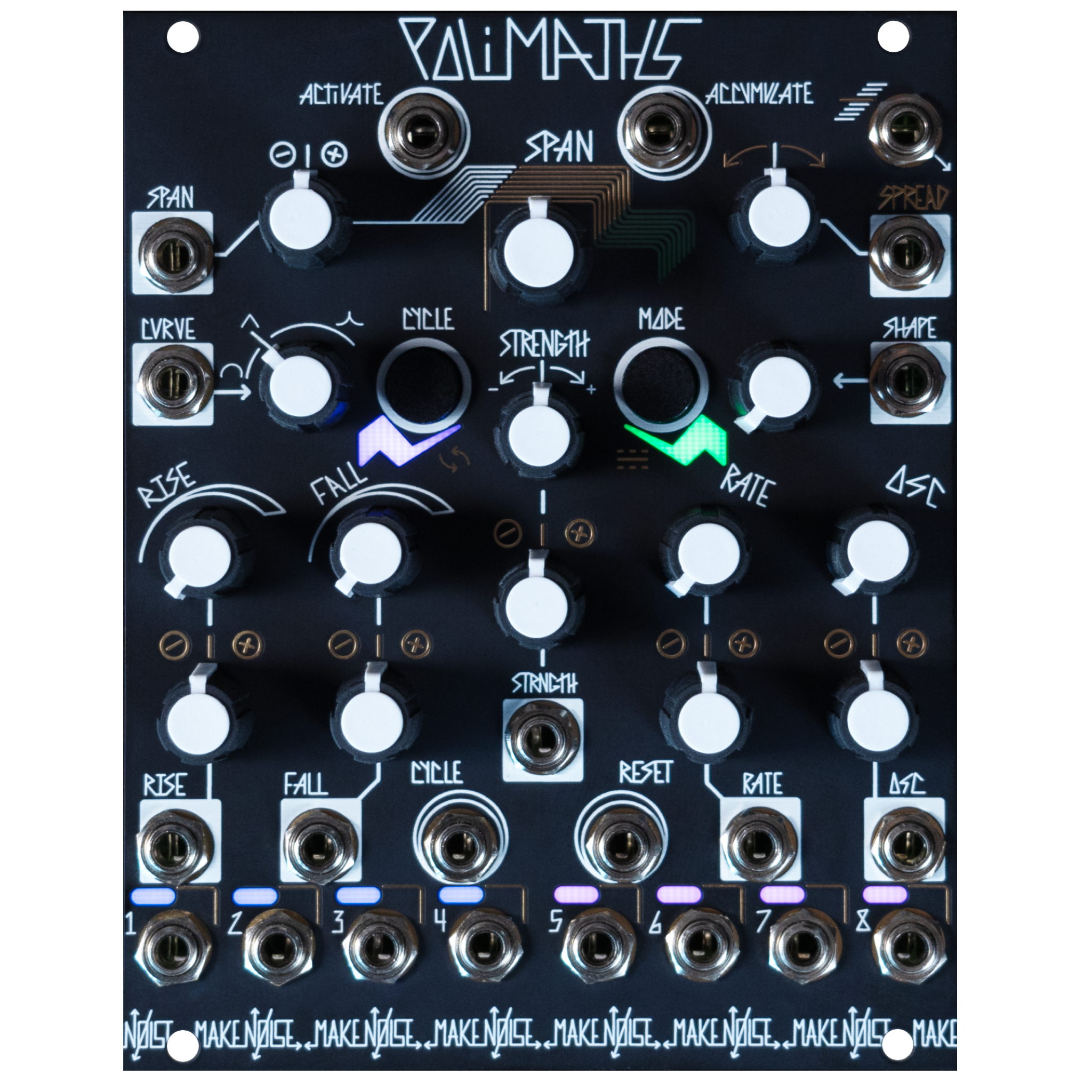 PoliMaths 8 Channel CV Audio Event Generator | Eurorack Module ...