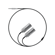 textile cable 3.5 mm to 2x xlr (plug)