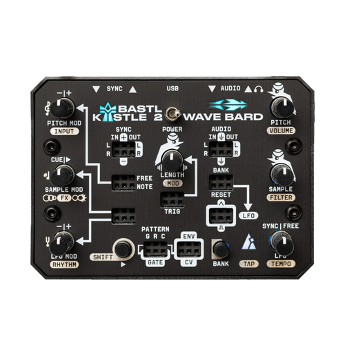 Kastle 2 Wave Bard - Experimental Patchable Stereo Sample Player