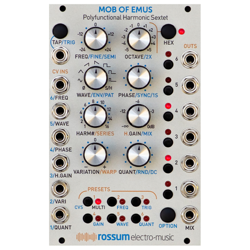 Mob of Emus multi oscillator, cv, modulation and trigger source