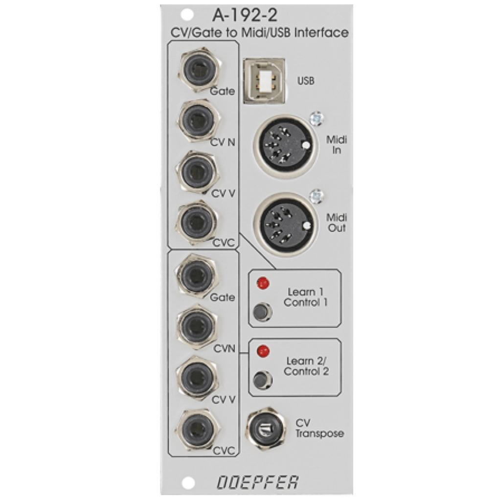鍵盤楽器 Doepfer 192-2 dual CV/Gate to Midi/USB Doepfer A-192-2 Dual CV/Gate to Midi/USB Interface – Animato