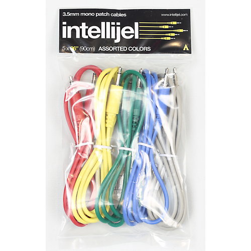 Patch Cables - 5 pak assorted colors 36