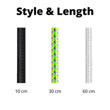 Animato Audio Braided Patch Cables (Set of 15 in black 10 cm, green 30 cm, white 60 cm)
