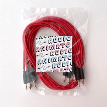 Animato Audio Braided Patch Cables (Set of 5 in red 60 cm)