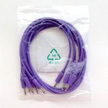 Animato Audio Patch Cables (Set of 5 in purple 60 cm)