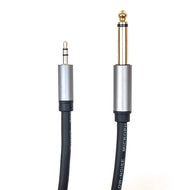 3.5 mm stereo to 1/4" TS audio cable (2 meters)