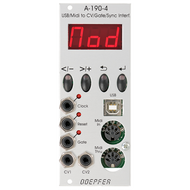 A-190-4 USB / MIDI-to-CV / Gate / Sync Interface