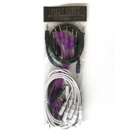Make Noise 15 Pack Assorted Patch Cables (plum,white,black)