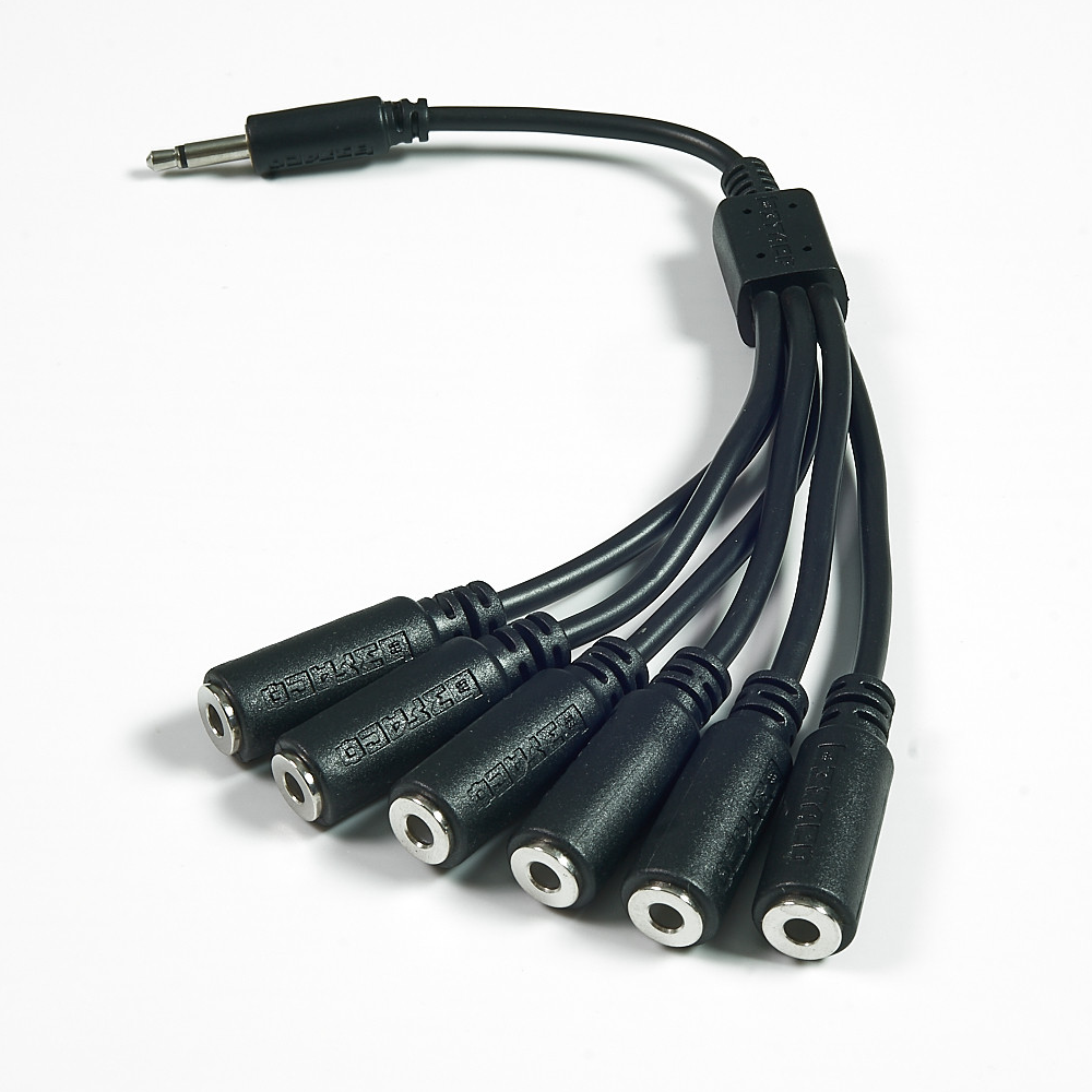 Squid Cable Mult - 6 Way - Black x 2 units