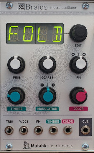 Mutable instruments Braids ユーロラック Mutable Instruments Braids